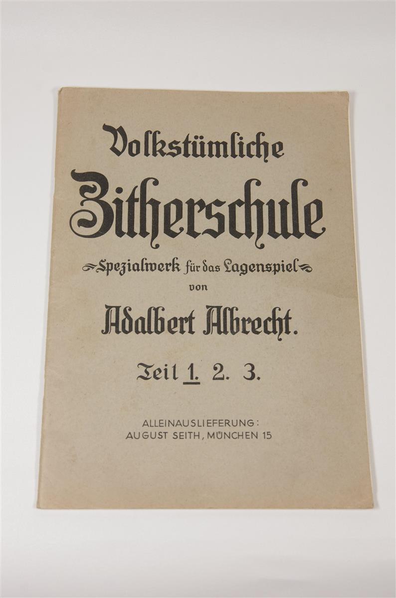 Volkstümliche Zitherschule 1, Albrecht - Antiquariat Volkstümliche Zitherschule 1, Albrecht - Antiquariat