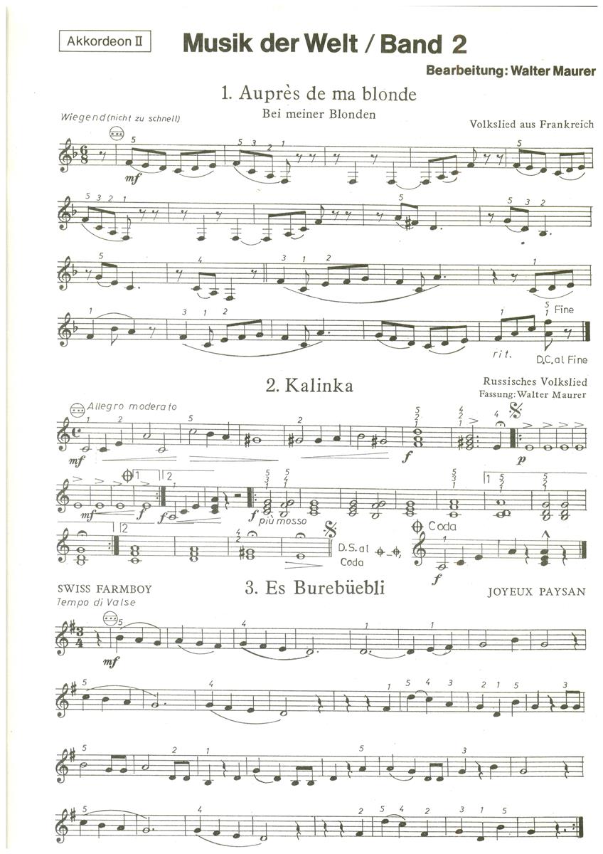 Musik der Welt 2 - 2.Stimme - Antiquariat Musik der Welt 2 - 2.Stimme - Antiquariat