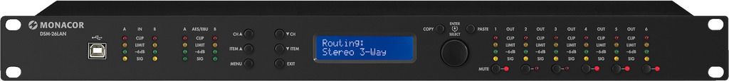 Lautsprechermanagement DSM-26LAN Monacor Lautsprechermanagement DSM-26LAN Monacor