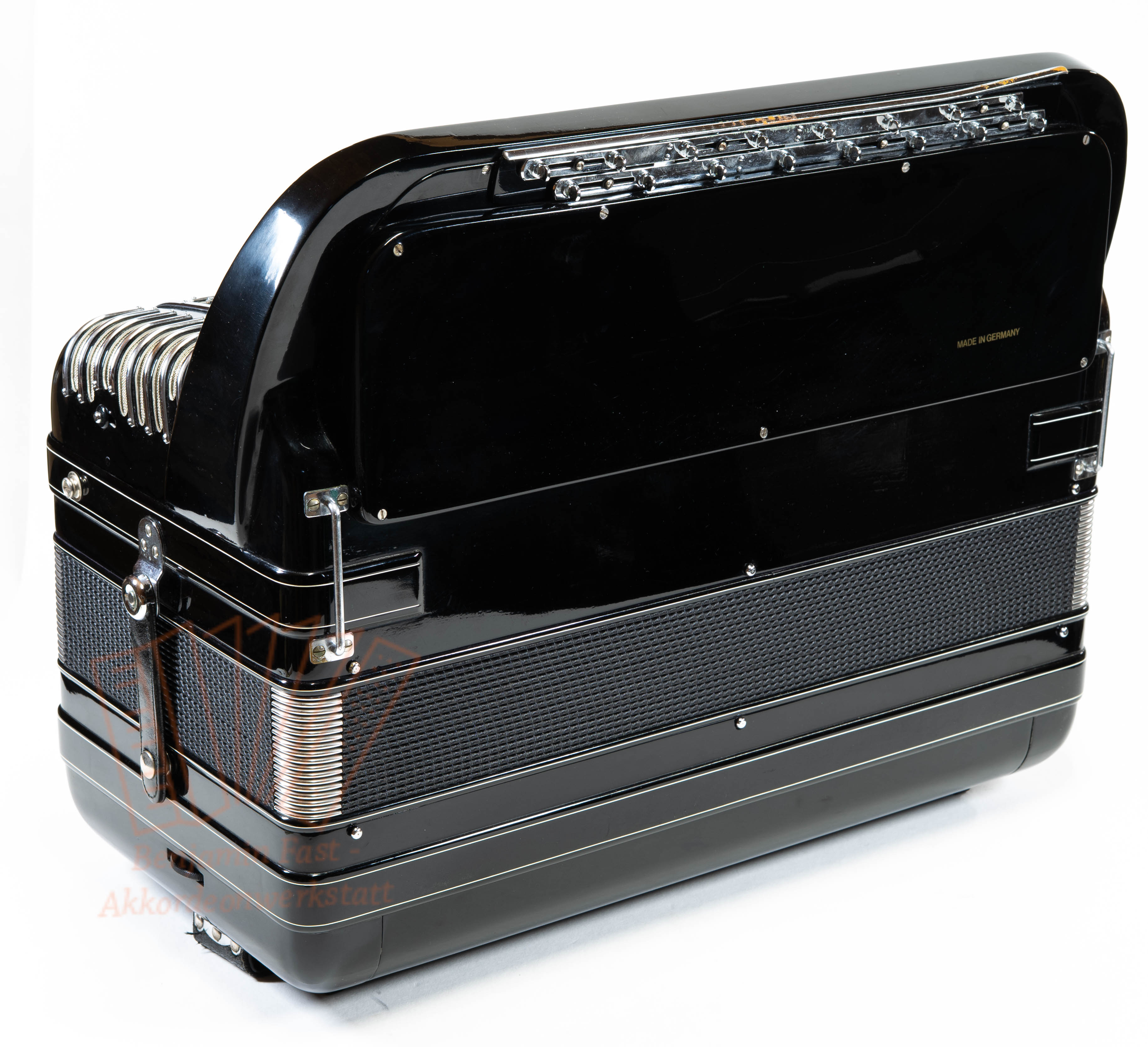 Knopfakkordeon Hohner Artiste XI N B-Griff flach, gebraucht