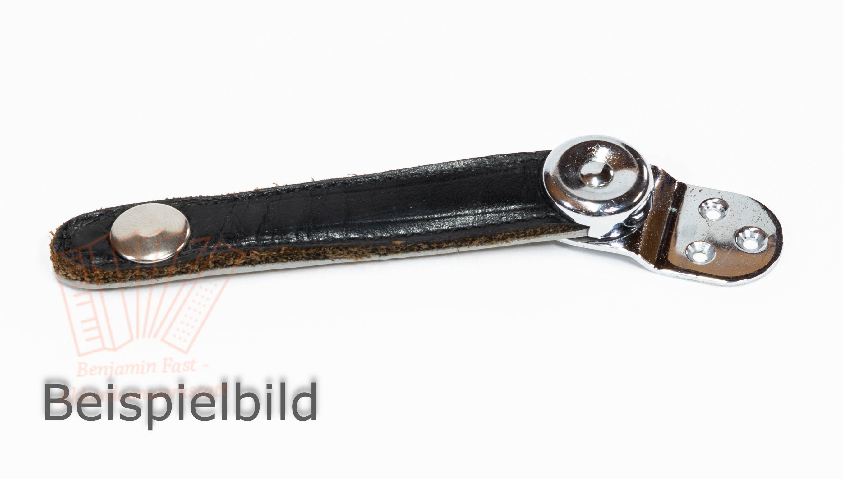 Balgzuhalter Hohner Leder schwarz - gebraucht