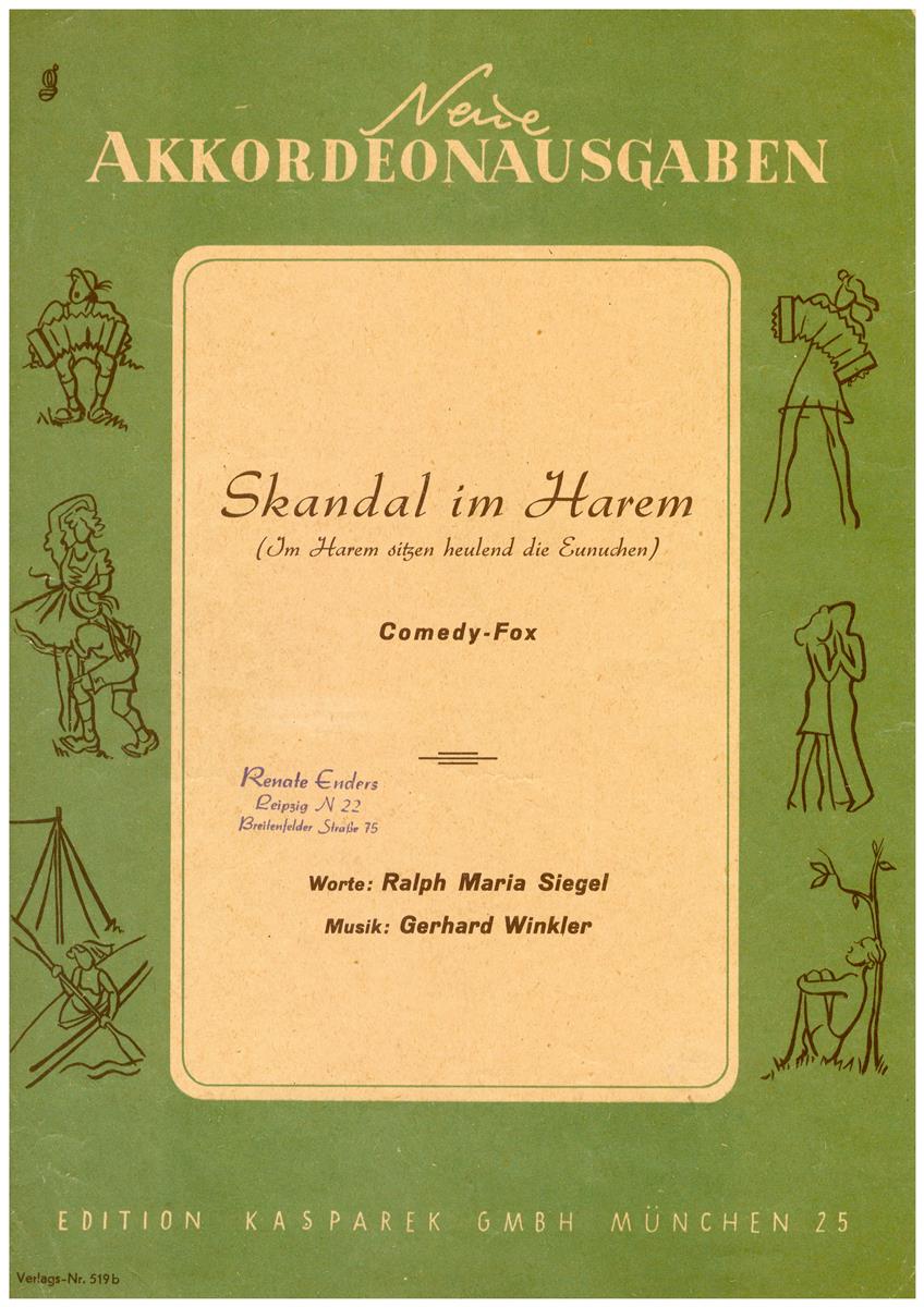 Skandal im Harem, Winkler - Antiquariat Skandal im Harem, Winkler - Antiquariat