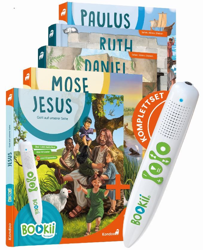 Große Starter-Set groß (5 Bücher+BOOKii-Stift) Große Starter-Set groß (5 Bücher+BOOKii-Stift)