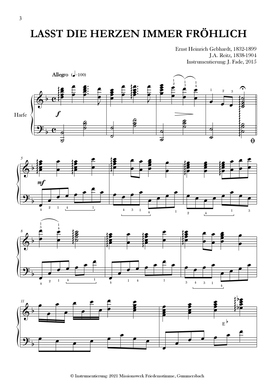 Harfenpartitur - Lobt Gott (Heft 2) Harfenpartitur - Lobt Gott (Heft 2)
