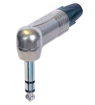 Klinkenstecker Neutrik 6,3mm gewinkelt vernickelt male Klinkenstecker Neutrik 6,3mm gewinkelt vernickelt male
