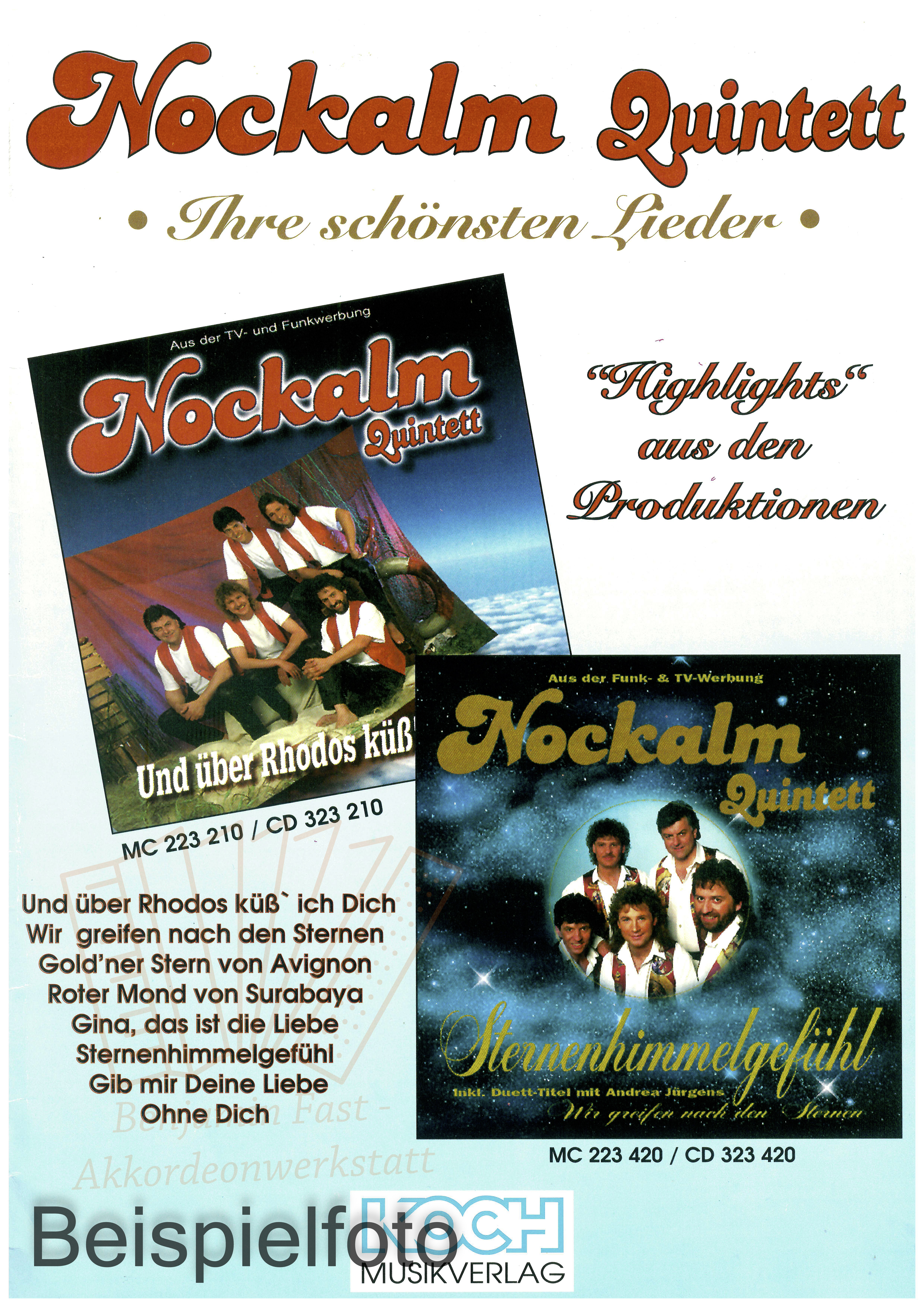 Ihre schönsten Lieder, Nockalm Quintett - Antiquariat
