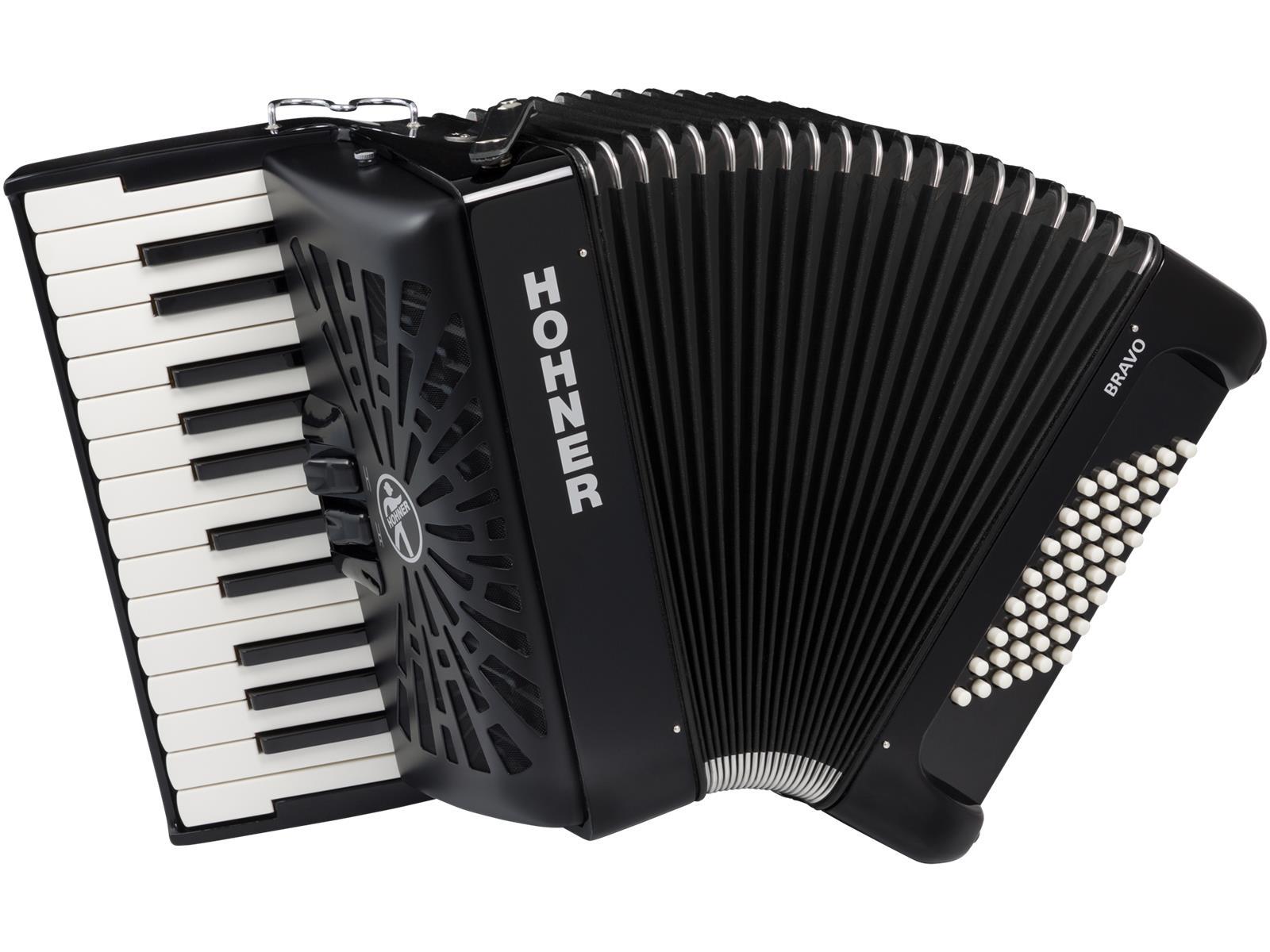 Akkordeon Hohner Bravo II 48 Bass Akkordeon Hohner Bravo II 48 Bass schwarz