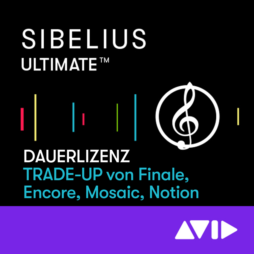 Crossgrade von Finale zu Sibelius Ultimate TRADE-UP Crossgrade von Finale zu Sibelius Ultimate TRADE-UP