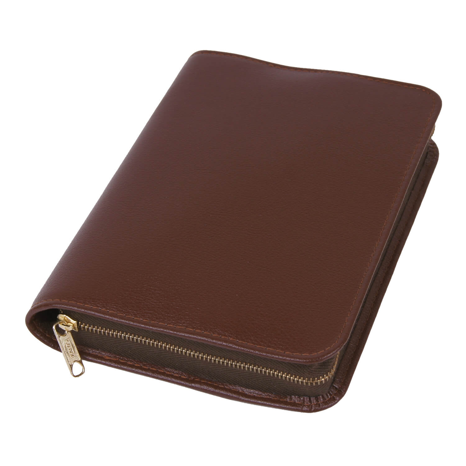 Bibelhülle Schlachter 2000 SA Rindleder braun mit Prägung