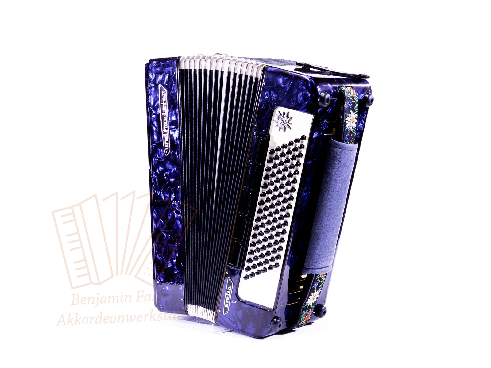 Akkordeon Weltmeister Stella 96 37/96/IV/11/5 blau - gebraucht