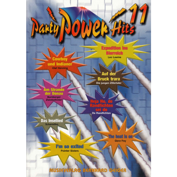 Party Power Hits 11, Songbuch Party Power Hits 11, Songbuch