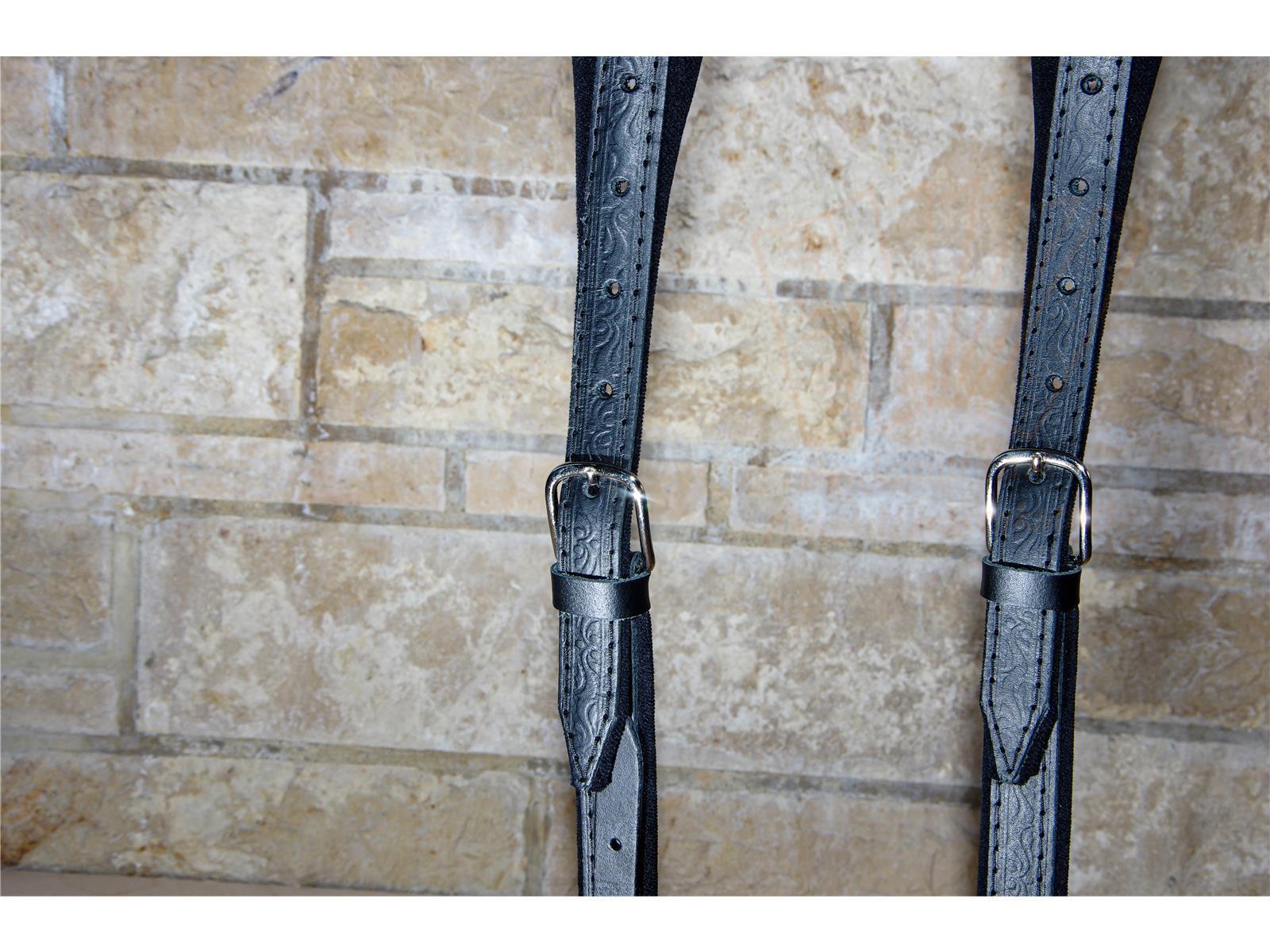Trageriemen Standard S Leder/Samt schwarz 48-72 Bass