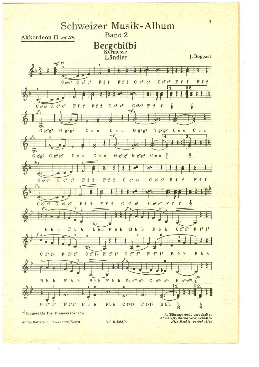 Schweizer Musik-Album 2 (2.Stimme), Antiquariat Schweizer Musik-Album 2 (2.Stimme), Antiquariat