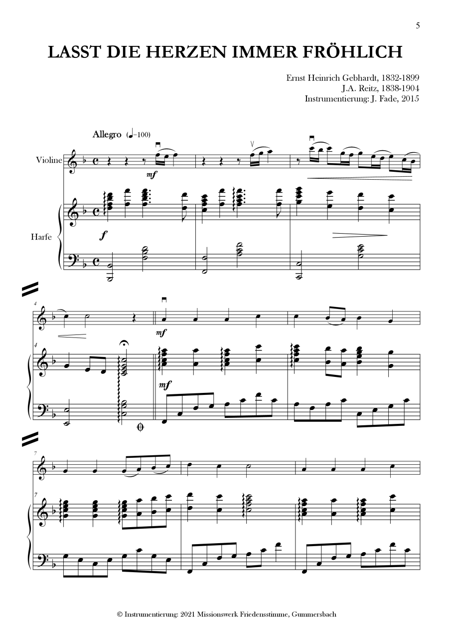 Harfenpartitur - Lobt Gott (Heft 2) Harfenpartitur - Lobt Gott (Heft 2)