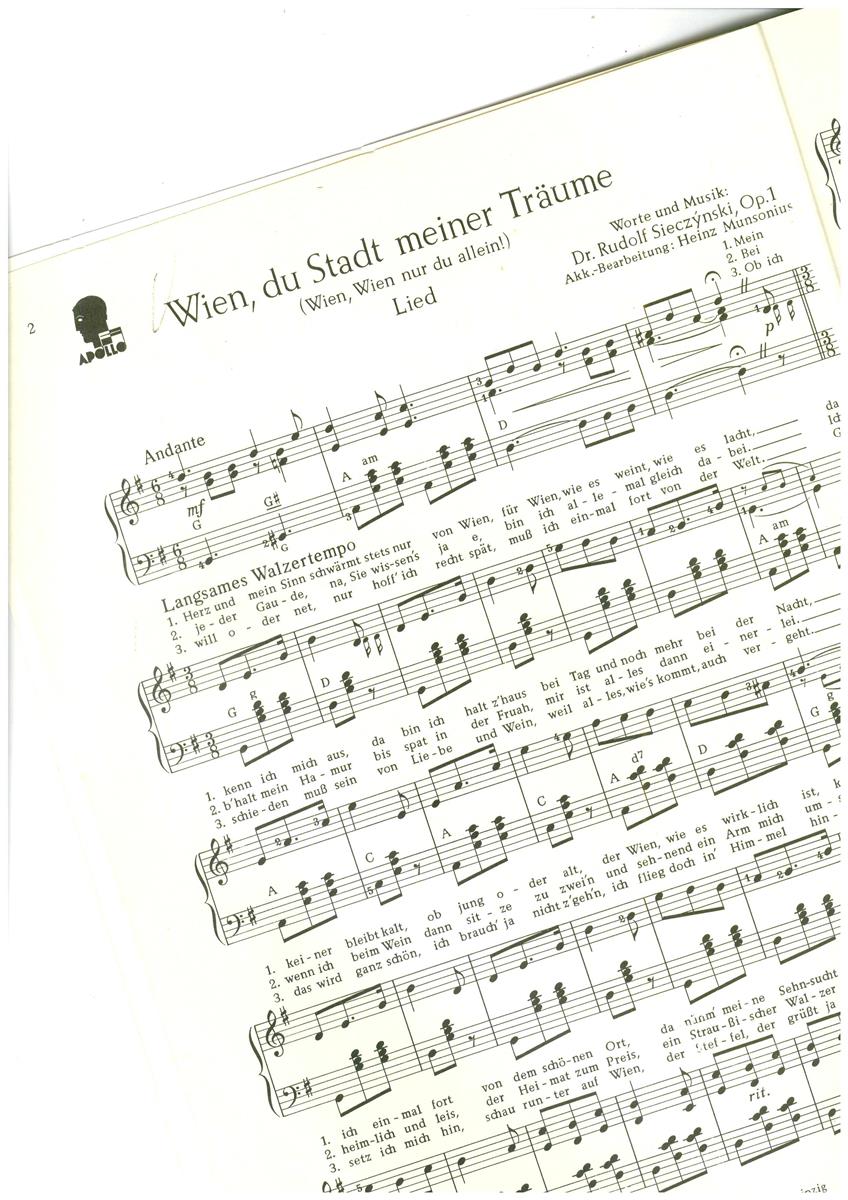 Klänge aus Wien, Akkordeon, Munsoniuns - Antiquariat Klänge aus Wien, Akkordeon, Munsoniuns - Antiquariat