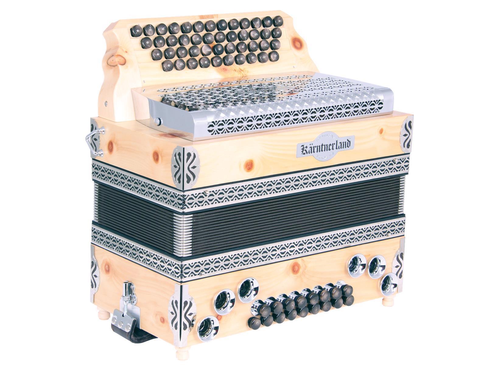 Steirische Harmonika Kärntnerland (Silber) Zirbenduft C/F/Bb/Eb
