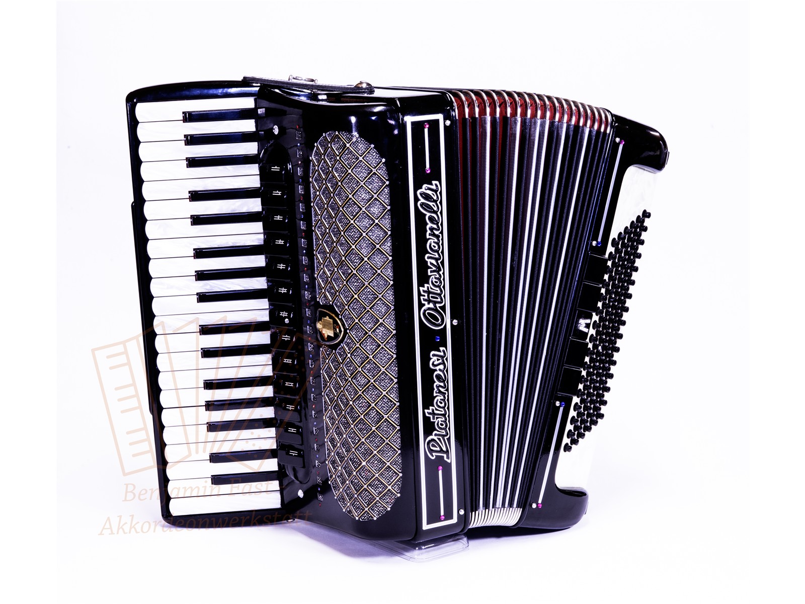 Akkordeon Piatanesi Ottavianelli 96 37/96/V/13/5 schwarz - gebraucht