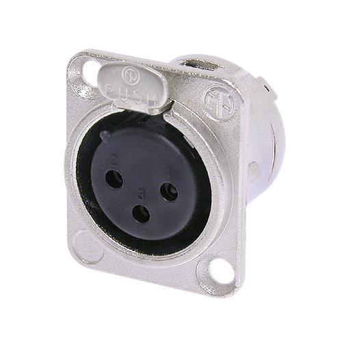 XLR-Einbaubuchse female 3p. Neutrik NC3FDL1