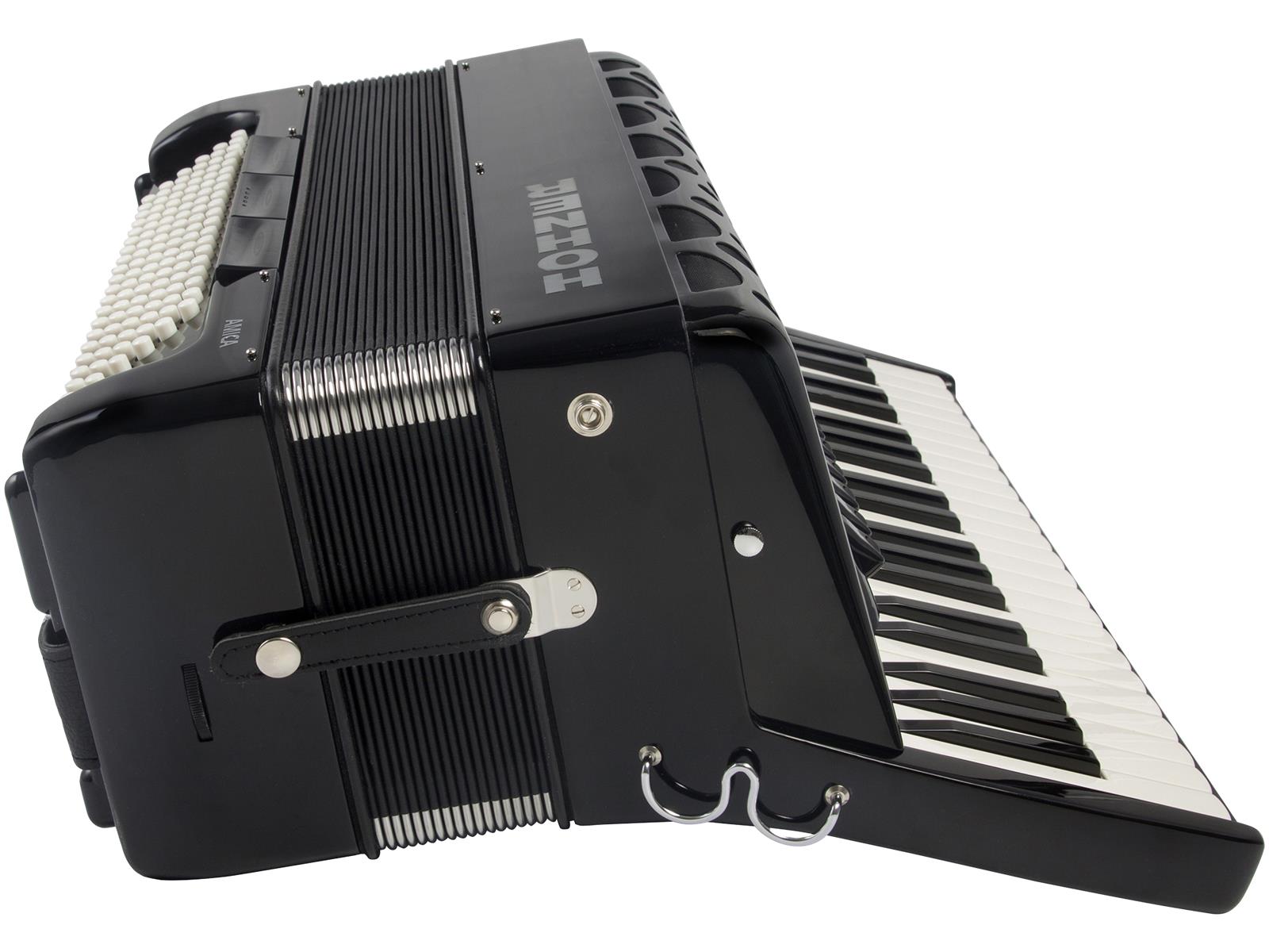 Akkordeon Hohner Amica IV 120 Bass schwarz