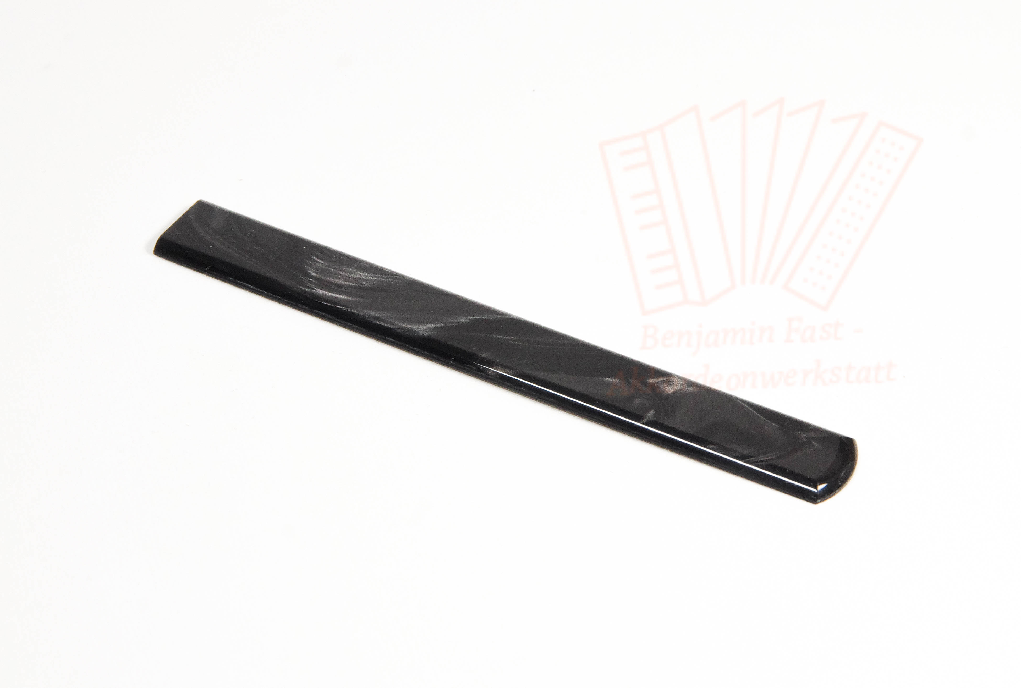 Tastenauflage rund Kunststoff schwarz perlmutt 17,8 cm Tastenauflage rund Kunststoff schwarz perlmutt 20,0 cm