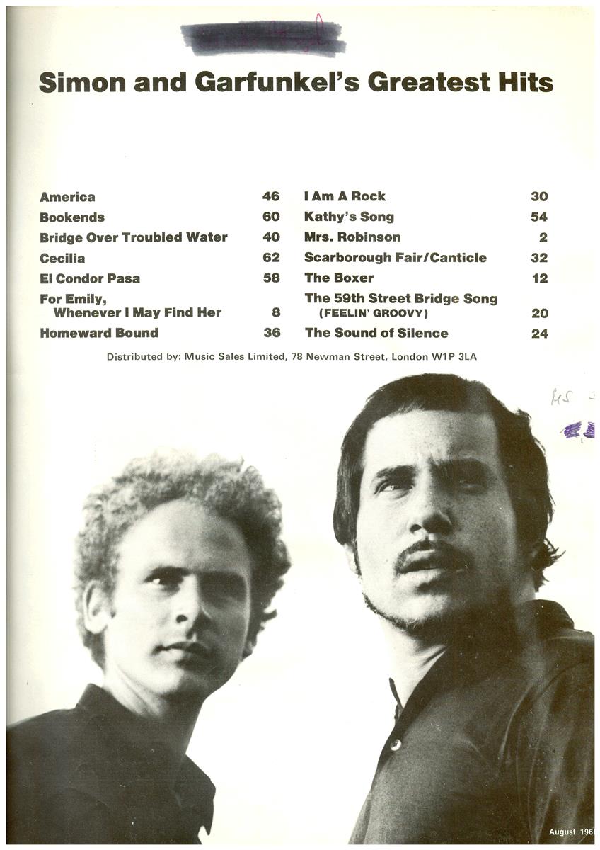 Simon and Garfunkel Greatest hits - Antiquariat Simon and Garfunkel Greatest hits - Antiquariat