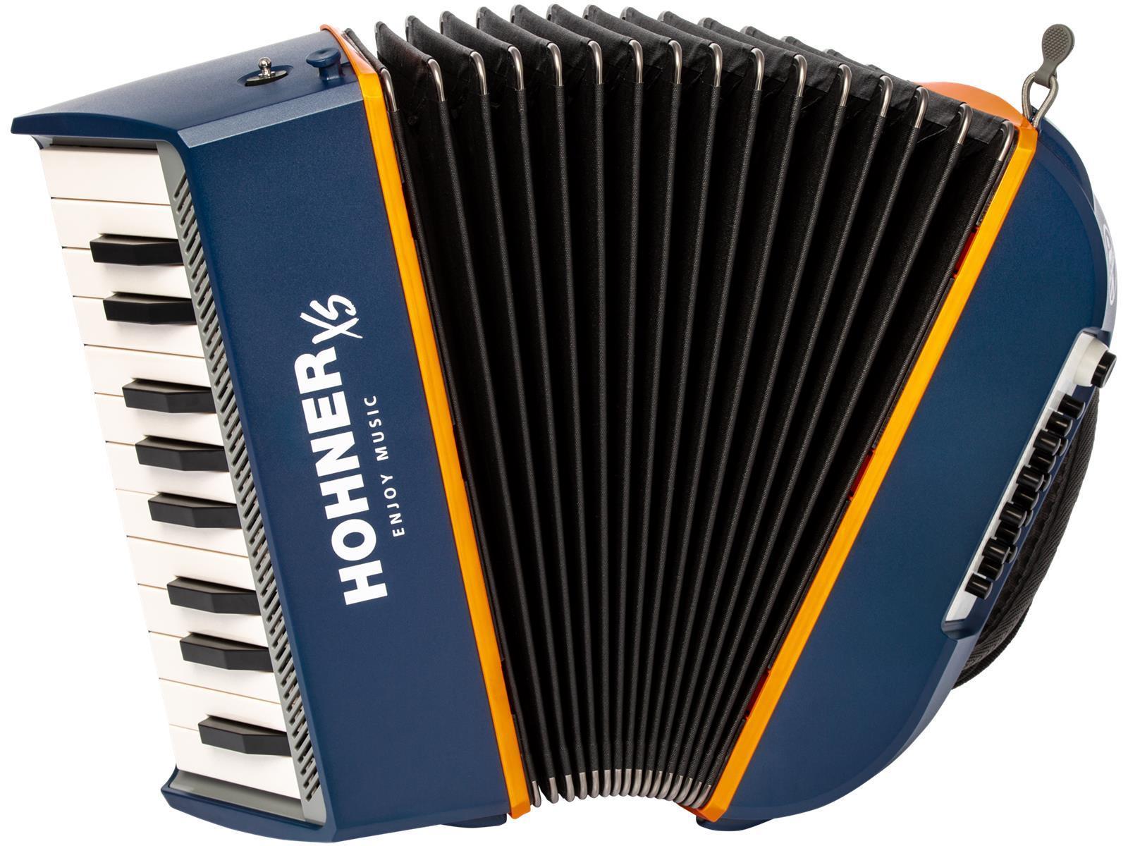 Kinder-Akkordeon HOHNER XS, blau-orange Kinder-Akkordeon HOHNER XS, blau-orange 2. Variante