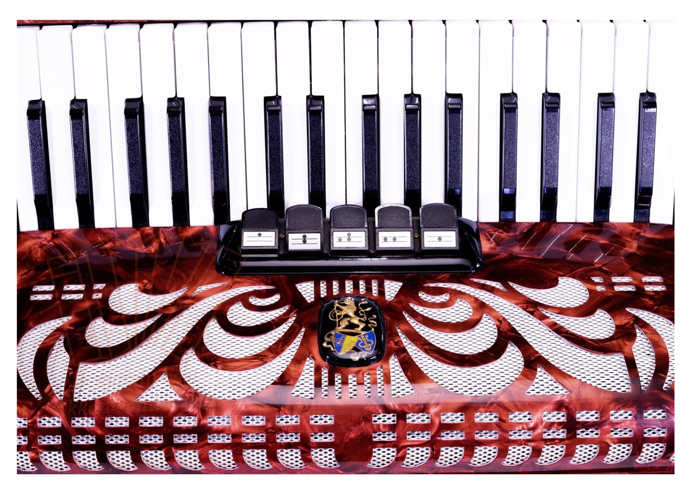 Akkordeon Weltmeister Caprice 34/80/III/5/3 rot - gebraucht