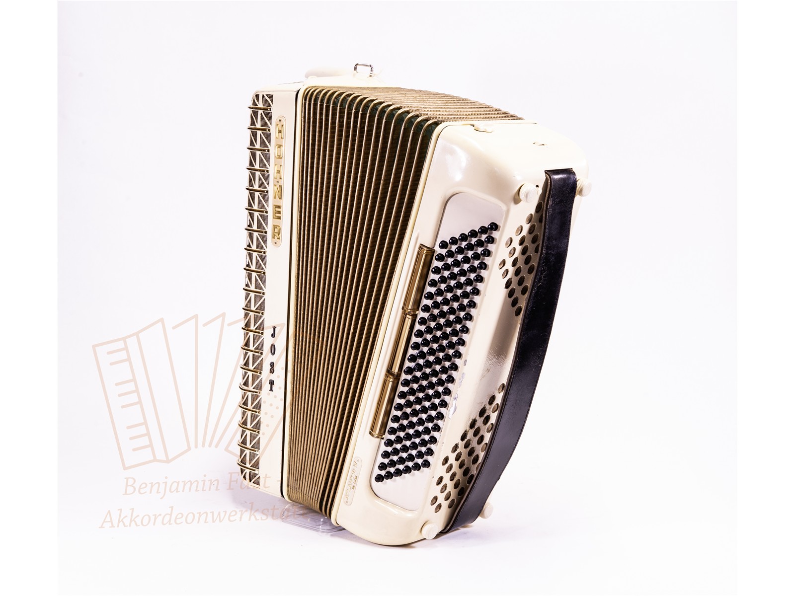 Akkordeon Hohner Atlantic IV de luxe weiß - gebraucht