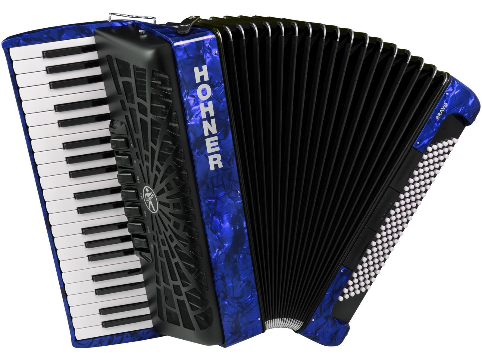 Akkordeon Hohner Bravo III 120 Bass blau