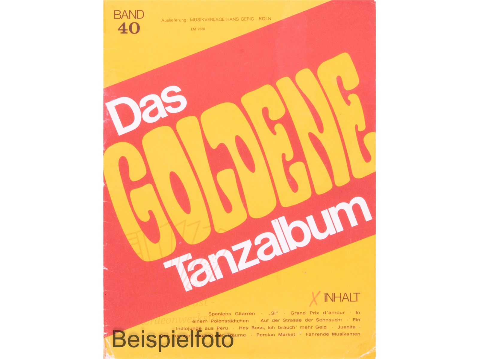 Das Goldene Tanzalbum Band 40 - Antiquariat