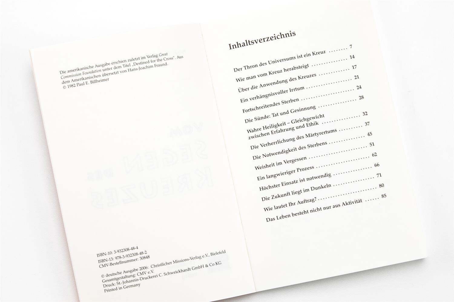 Vom Segen des Kreuzes Vom Segen des Kreuzes