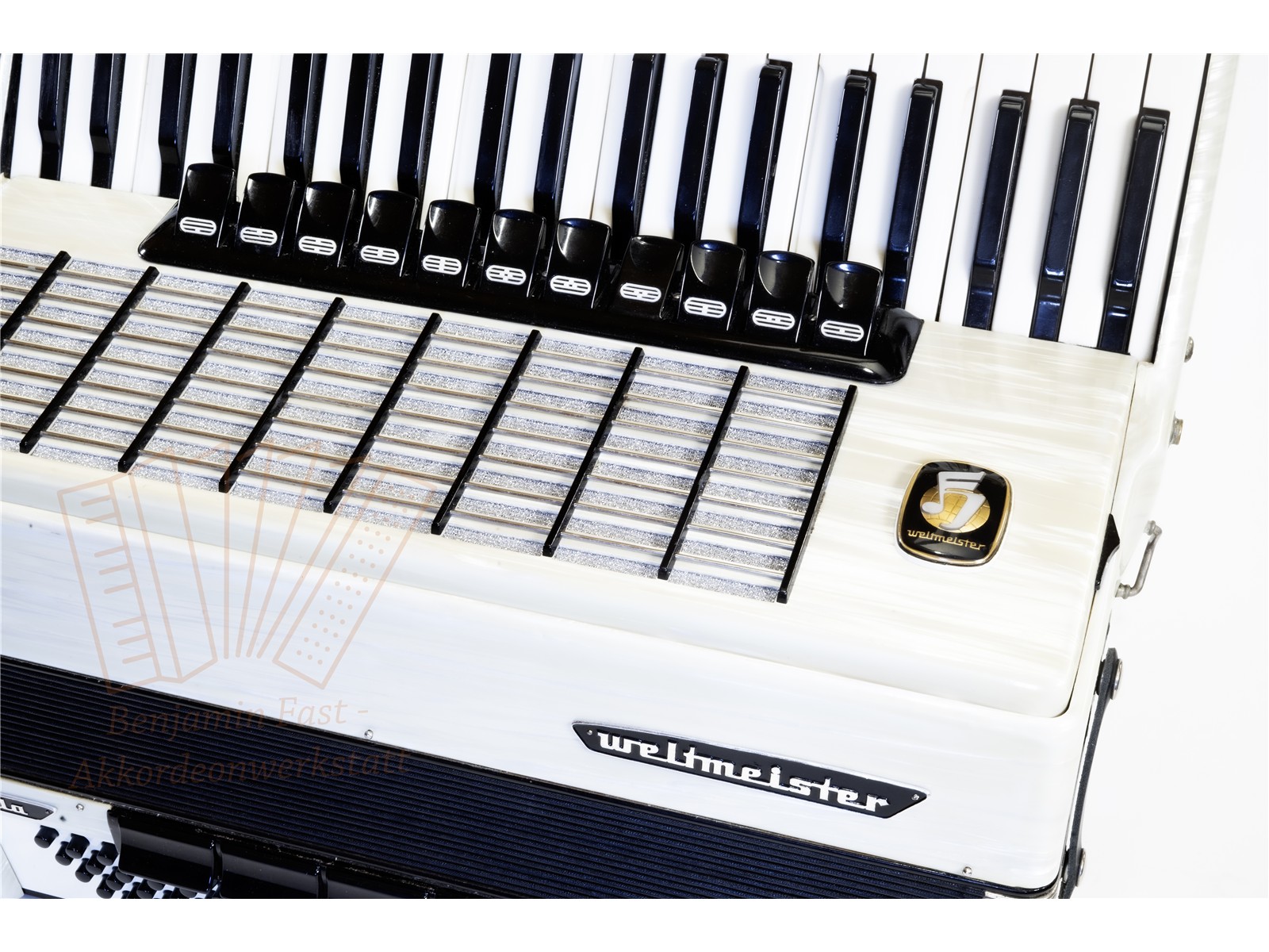 Akkordeon Weltmeister Stella 120 41/120/IV/11/5 weiß - gebraucht