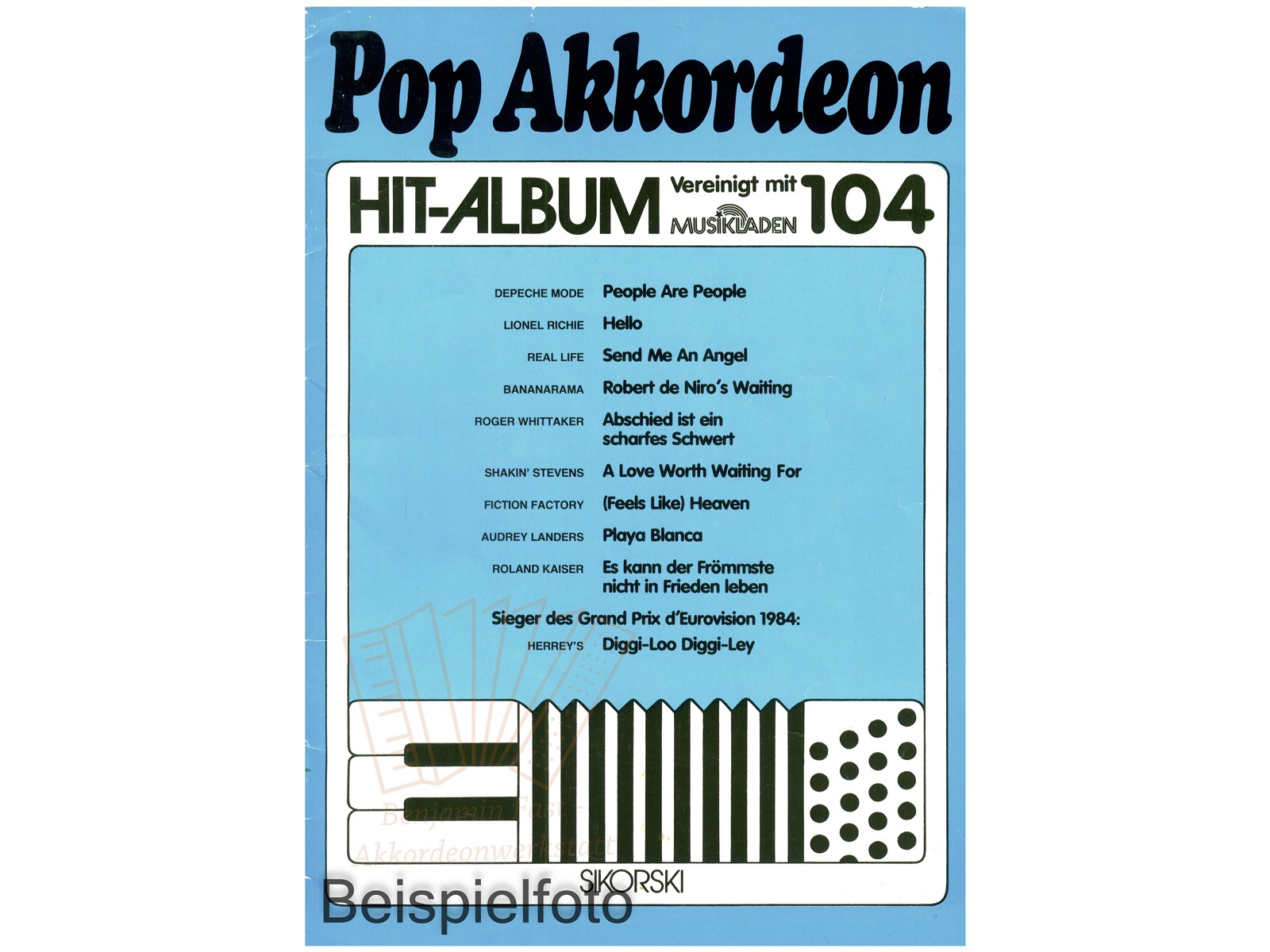 Pop Akkordeon Hit-Album 104 - Antiquariat Pop Akkordeon Hit-Album 104 - Antiquariat