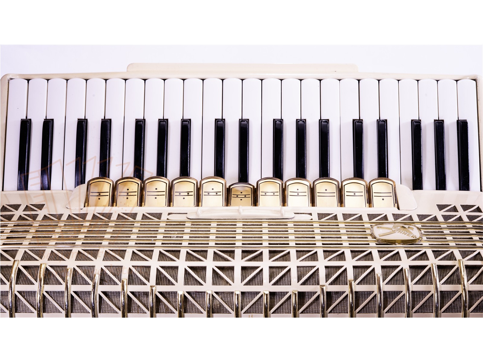 Akkordeon Hohner Atlantic IV de luxe weiß - gebraucht