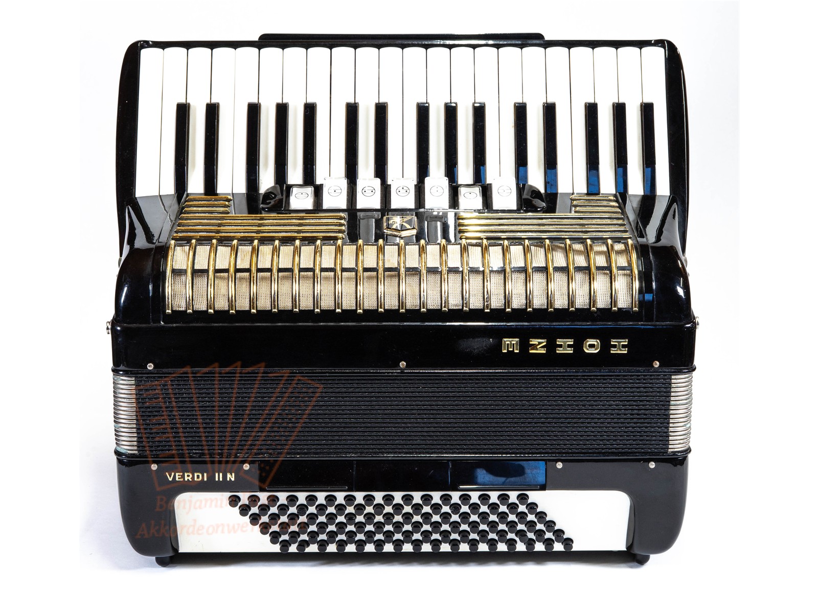Akkordeon Hohner Verdi II N 96 Bass 37/96/III/7/3 schwarz - gebraucht