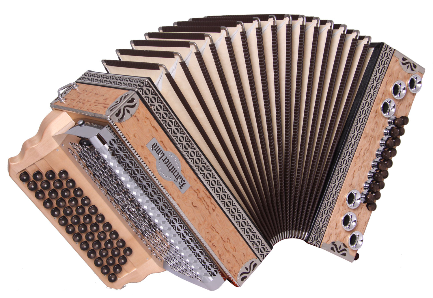 Steirische Harmonika Kärntnerland Edelholz Birke C/F/Bb/Eb