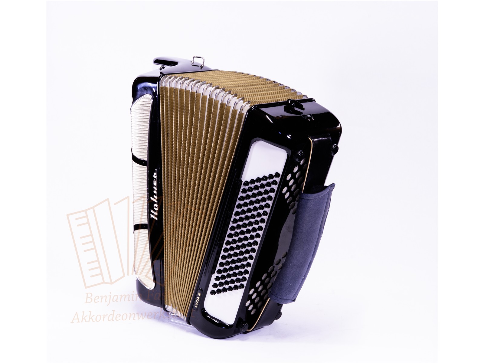 Akkordeon Hohner Verdi II N 96 Bass 37/96/III/7/3 schwarz - gebraucht