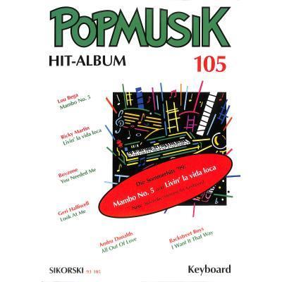 Popmusik Hitalbum 105 (Akk/Keyb) Popmusik Hitalbum 105 (Akk/Keyb)