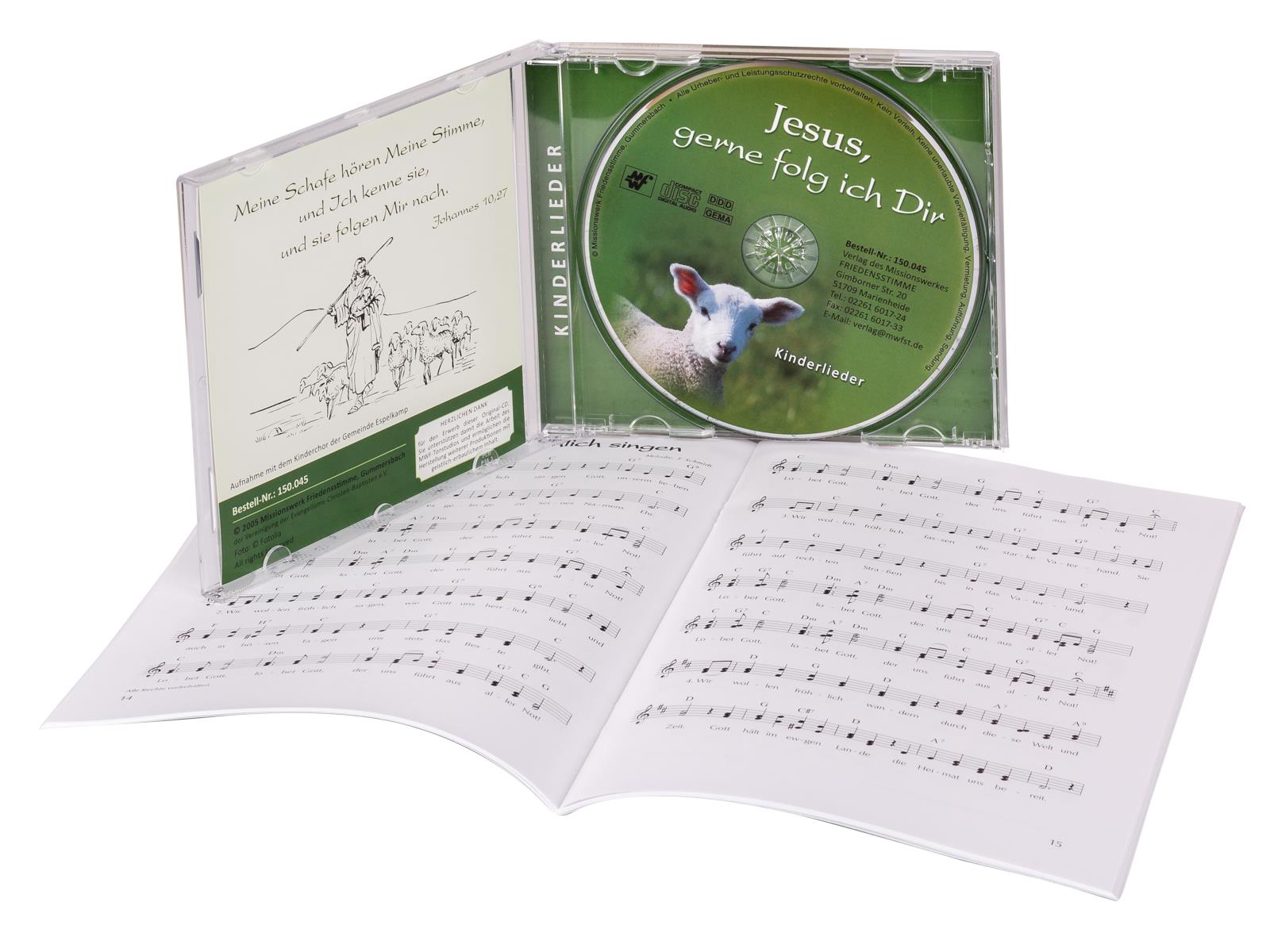 Jesus, gerne folg ich Dir - Notenheft