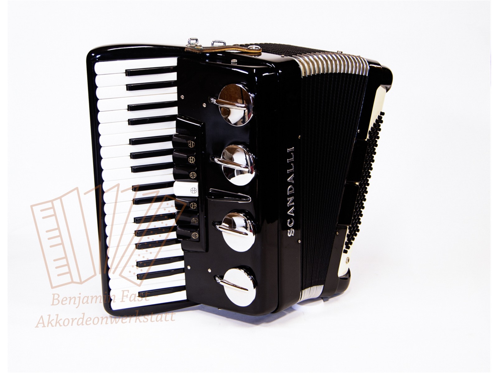 Akkordeon Scandalli Saxophonklappen gebraucht Akkordeon Scandalli Saxophonklappen gebraucht
