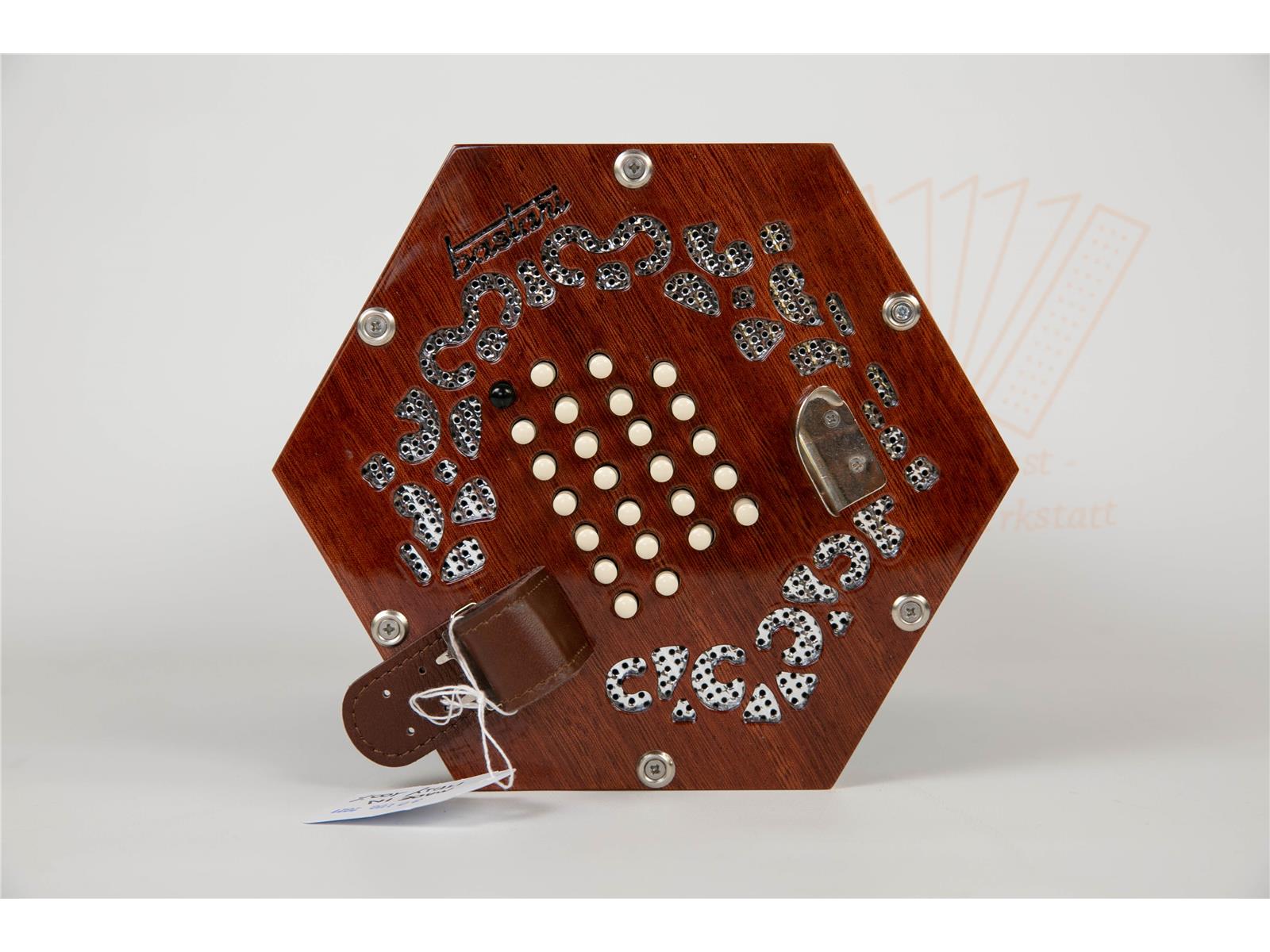 Konzertina Englische Concertina Stagi A-48 - chromatisch/gleichtönig Konzertina Englische Concertina Stagi A-48 - chromatisch/gleichtönig