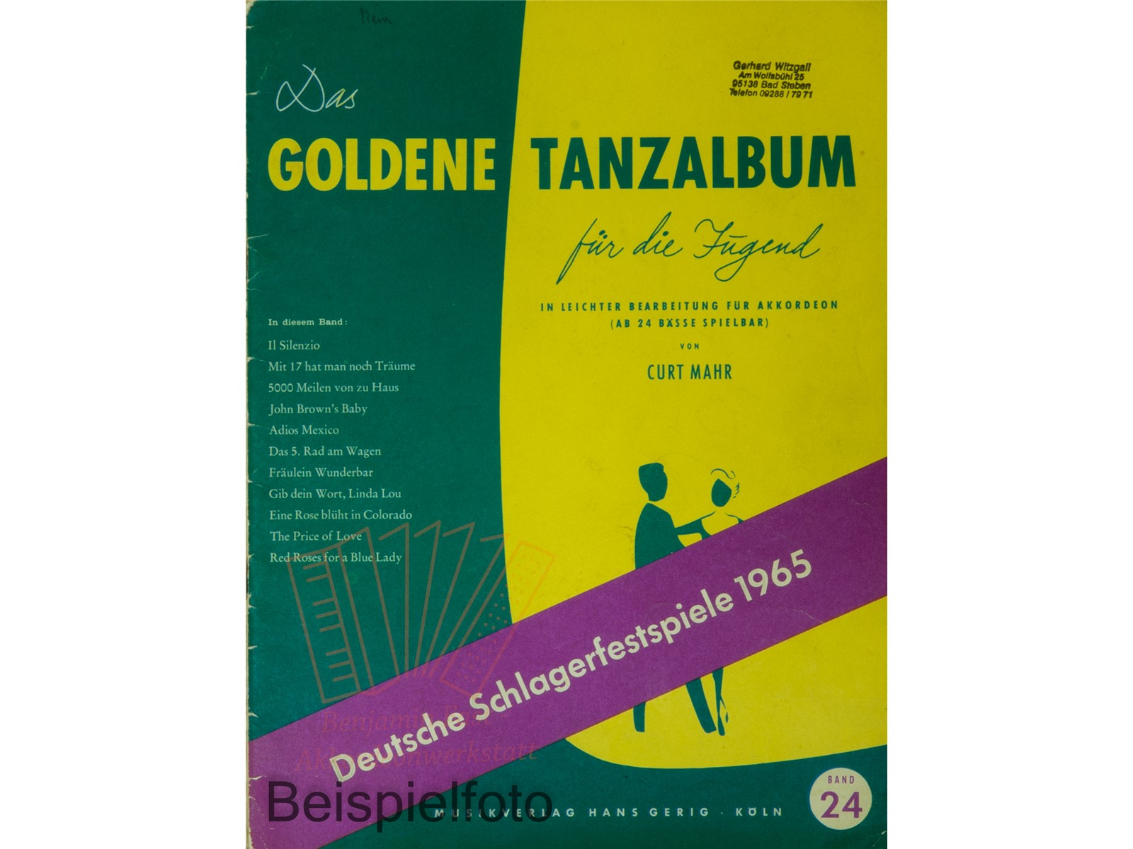 Das Goldene Tanzalbum Band für die Jugend 24 - Antiquariat Das Goldene Tanzalbum Band für die Jugend 24 - Antiquariat