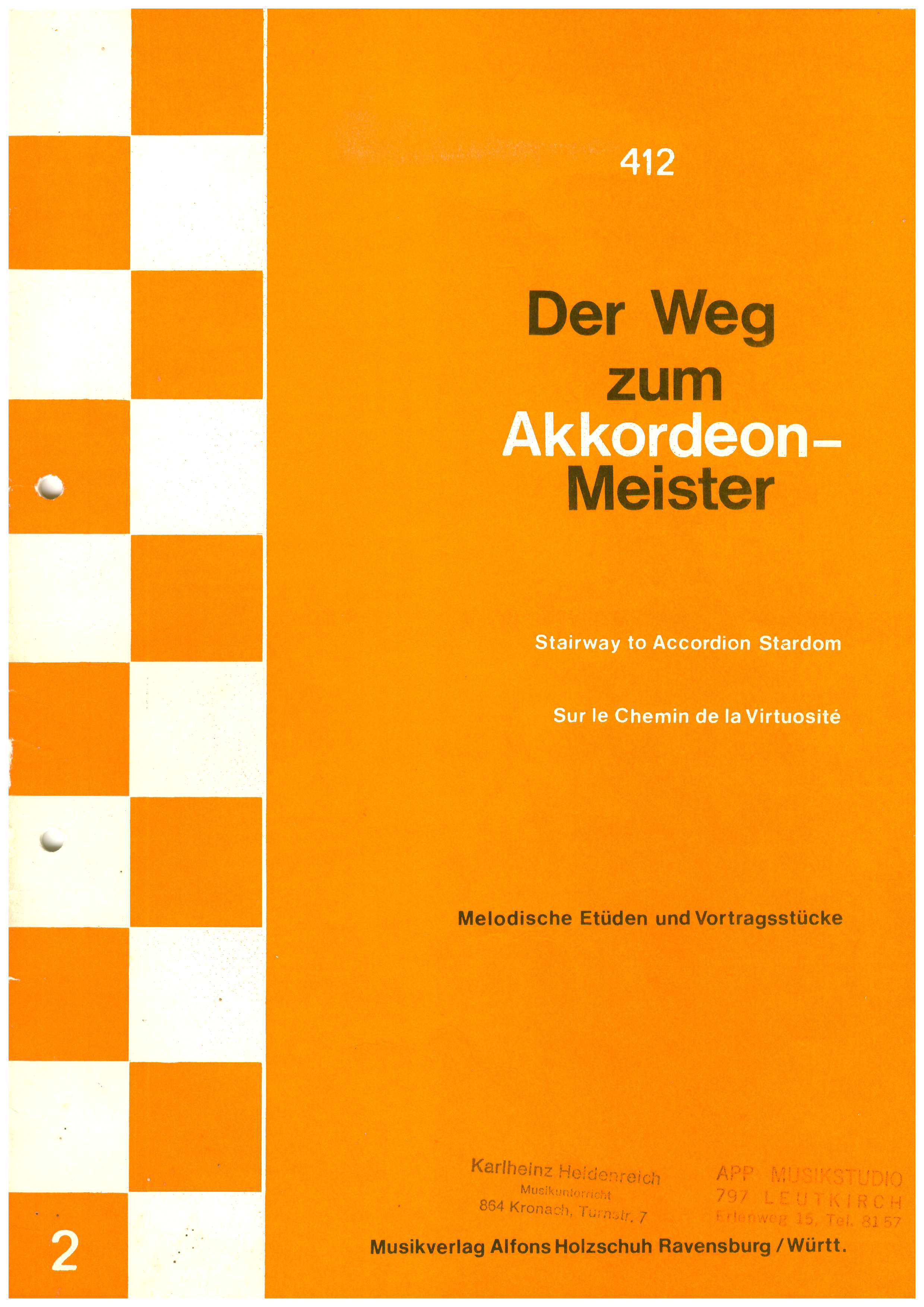 Der Weg zum Akkordeonmeister 2 - Antiquariat Der Weg zum Akkordeonmeister 2 - Antiquariat
