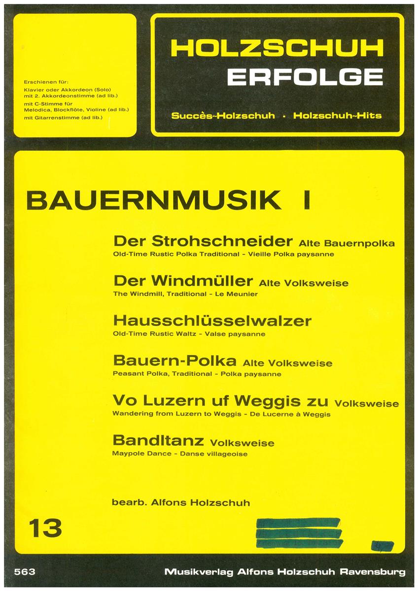 Holzschuh Erfolge 13, Bauernmusik I - Antiquariat