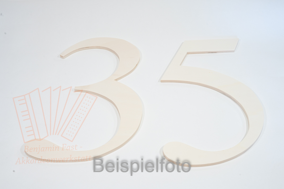Buchstaben Zahlen Pappel 40cm