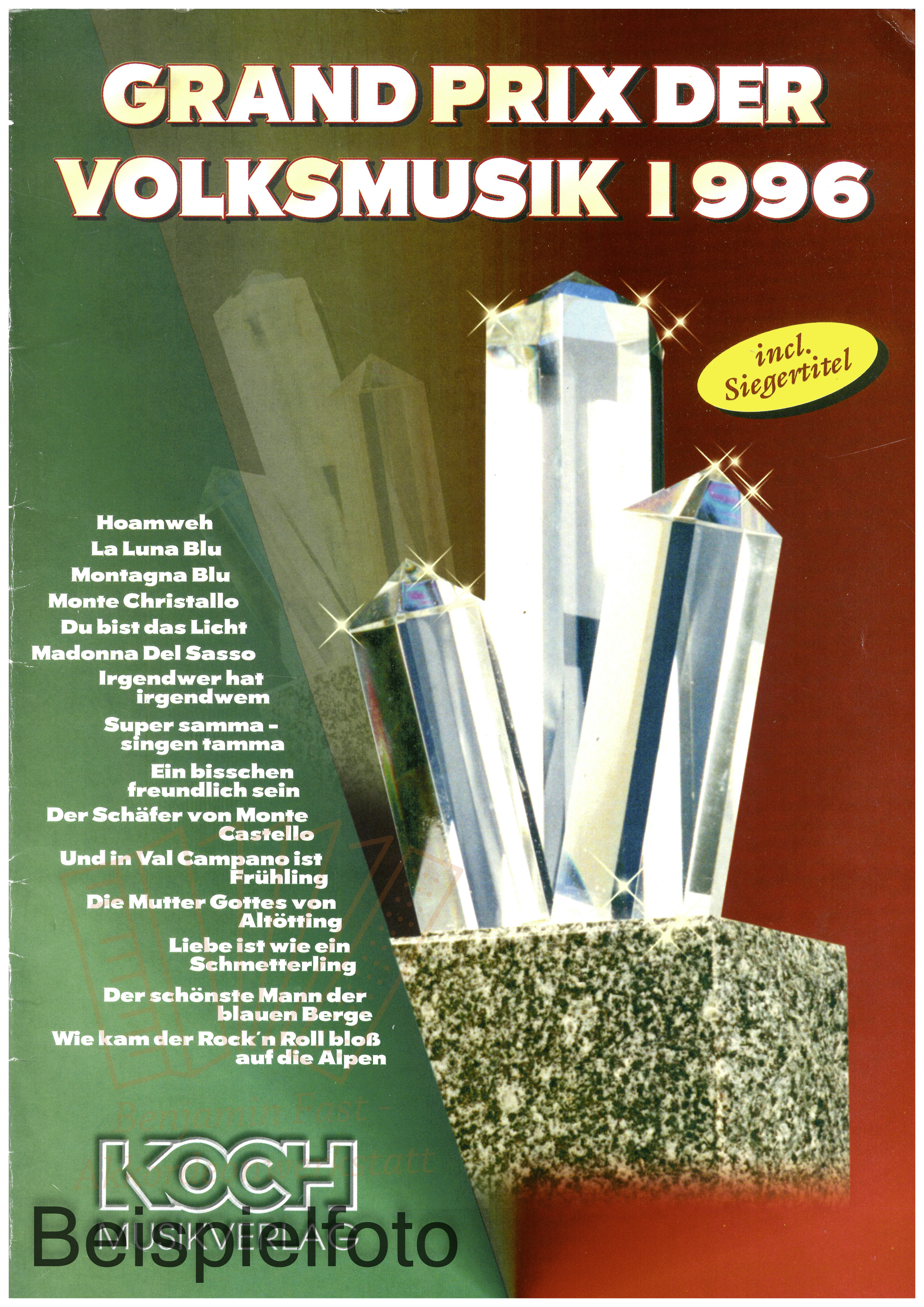 Grand Prix der Volksmusik 1996 - Antiquariat Grand Prix der Volksmusik 1996 - Antiquariat
