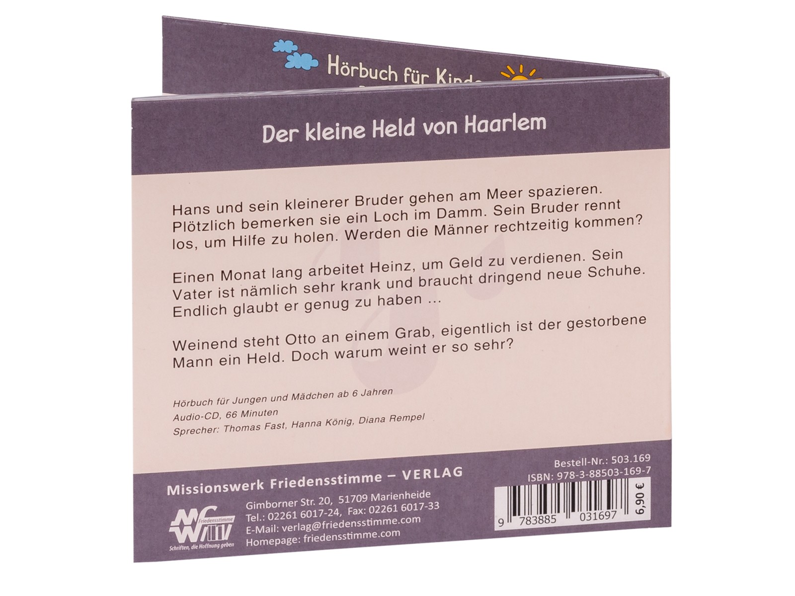 Hörbuch CD - Der kleine Held von Haarlem