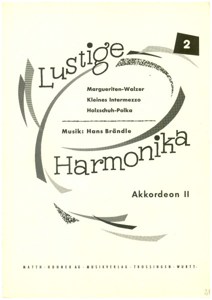 Lustige Harmonika 2, Brändle (2. Stimme) - Antiquariat