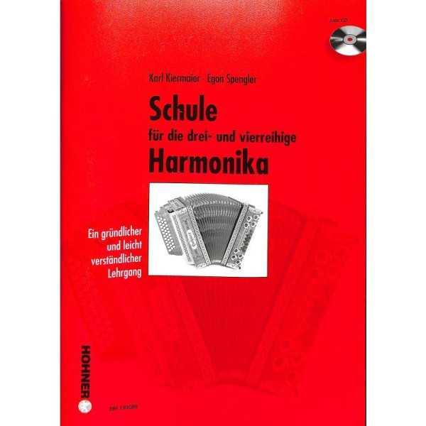 Schule für die drei- und vierreihige Harmonika, Kiermaier & E. Spengler - Auslauf